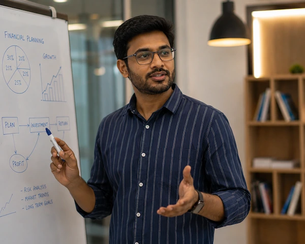 GlobalFTI faculty member teaching ACCA and CPA Australia concepts in a training session