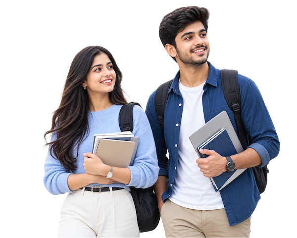 Two GlobalFTI students preparing for ACCA and CPA Australia qualifications in Bangalore