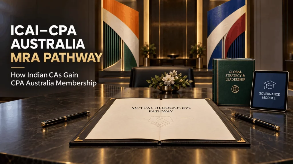 ICAI CPA Australia MRA pathway for Indian Chartered Accountants seeking CPA Australia membership